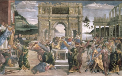 Die Bestrafung von Korah, Dathan und Abiram, 1481